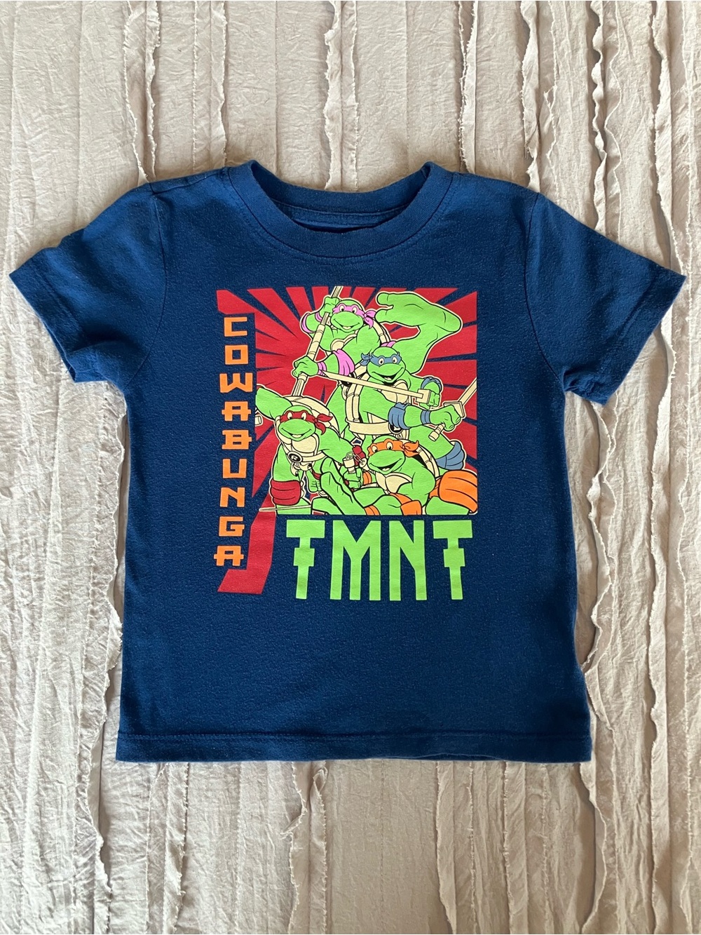 Nickelodeon Navy Blue TMNT Cowabunga Graphic Tee